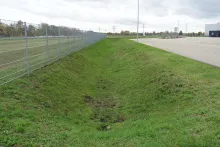 Ein bewachsener Mudenzulauf